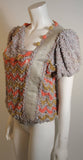 NORMA CANADA Handmade Knit Sweater with Snakeskin Inserts