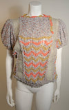 NORMA CANADA Handmade Knit Sweater with Snakeskin Inserts