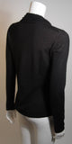 OSCAR DE LA RENTA Black Cashmere Sweater Large