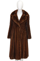 NORMAN NORELL for MICHAEL FORREST 1970s Natural Mink Coat