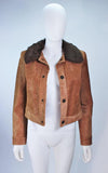 RALPH LAUREN Sheared Chevron Cowhide Jacket Size 2
