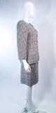 CHANEL Grey and Blue Skirt Suit Size 42