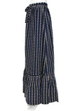 VALENTINO Boutique Circa 1960s Navy & White Floral Pattern Skirt