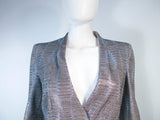 GIORGIO ARMANI Blue Silver Grey Rhinestone Jacket