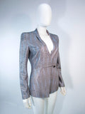 GIORGIO ARMANI Blue Silver Grey Rhinestone Jacket