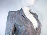 GIORGIO ARMANI Blue Silver Grey Rhinestone Jacket