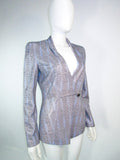 GIORGIO ARMANI Blue Silver Grey Rhinestone Jacket