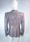 GIORGIO ARMANI Blue Silver Grey Rhinestone Jacket