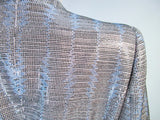GIORGIO ARMANI Blue Silver Grey Rhinestone Jacket
