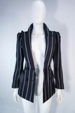 GIORGIO ARMANI Navy Striped Tailored Jacket Size 38
