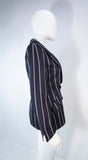 GIORGIO ARMANI Navy Striped Tailored Jacket Size 38