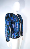 VINTAGE Abstract Sequin Vintage Jacket with Beaded Trim