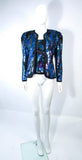 VINTAGE Abstract Sequin Vintage Jacket with Beaded Trim