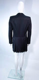 COMME DES GARÇONS Navy Dramatic Pleated Blazer Size S