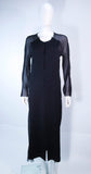 COMME DES GARÇONS Navy and Chiffon Wool Coat Size M