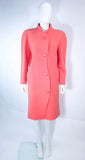 COURREGES Peach Coral Wool Coat Size 40