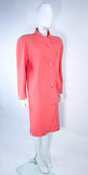 COURREGES Peach Coral Wool Coat Size 40