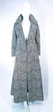 RICCO CALIFORNIA Black & Silver Psychedelic Maxi Coat Size Size 2