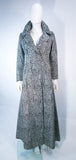 RICCO CALIFORNIA Black & Silver Psychedelic Maxi Coat Size Size 2