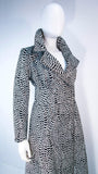RICCO CALIFORNIA Black & Silver Psychedelic Maxi Coat Size Size 2