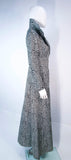 RICCO CALIFORNIA Black & Silver Psychedelic Maxi Coat Size Size 2