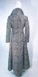 RICCO CALIFORNIA Black & Silver Psychedelic Maxi Coat Size Size 2