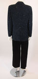 GIORGIO ARMANI Beaded Navy Evening Suit 3 pc Size 46