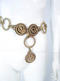 BUTLER & WILSON Gold Tone Dangle Belt
