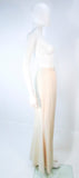 YVES SAINT LAURENT White Silk Full Length Mermaid Maxi Skirt Size 38