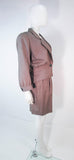 YVES SAINT LAURENT 1970s Brown Skirt Suit Size 46