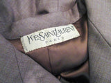 YVES SAINT LAURENT 1970s Brown Skirt Suit Size 46