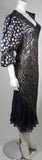 JUDY HORNBY Couture Purple and Gold Silk Lame Gown Size 12