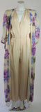 NOLAN MILLER Attributed Silk Jumpsuit Ensemble with Coat
