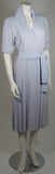 YVES SAINT LAURENT Periwinkle Belted Shirt Dress