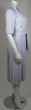 YVES SAINT LAURENT Periwinkle Belted Shirt Dress