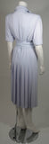 YVES SAINT LAURENT Periwinkle Belted Shirt Dress