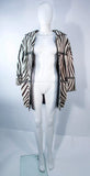 AMEN WARDY Zebra Pattern Cowhide Coat Size 4-8