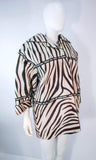 AMEN WARDY Zebra Pattern Cowhide Coat Size 4-8