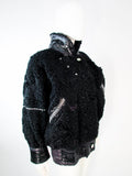 JACQUES SAINT LAURENT Black Jacket w/ Rhinestones Trim 38