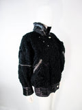 JACQUES SAINT LAURENT Black Jacket w/ Rhinestones Trim 38
