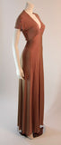 STEPHEN BURROWS 1970s V-neck Empire Waist Jersey Dress