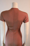 STEPHEN BURROWS 1970s V-neck Empire Waist Jersey Dress