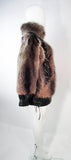 JACQUES SAINT LAURENT Raccoon Fur Jacket w/ Tassels Size 38