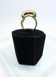MOUAWAD 18 Karat Yellow Gold Diamond and Ruby Ring Size 6 3/4