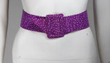 GIVENCHY Purple Silk Chiffon Dress and Belt Size Small
