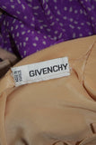 GIVENCHY Purple Silk Chiffon Dress and Belt Size Small