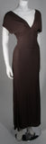EMANUEL UNGARO 1990s Brown Jersey Gown Size 8