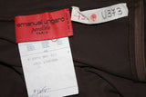 EMANUEL UNGARO 1990s Brown Jersey Gown Size 8