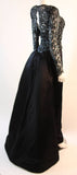 VICKY TIEL Embellished Lace Gown Size 38
