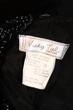 VICKY TIEL Embellished Lace Gown Size 38